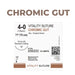 4-0 Vitality™ Chromic Gut 28" Surgical Suture 3/8 Reverse Cutting (12 pk.) 